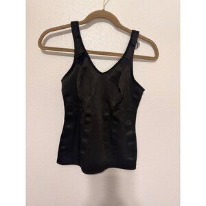 MiracleSuit Shapewear Tank Black Rubber on Bottom Womans 36